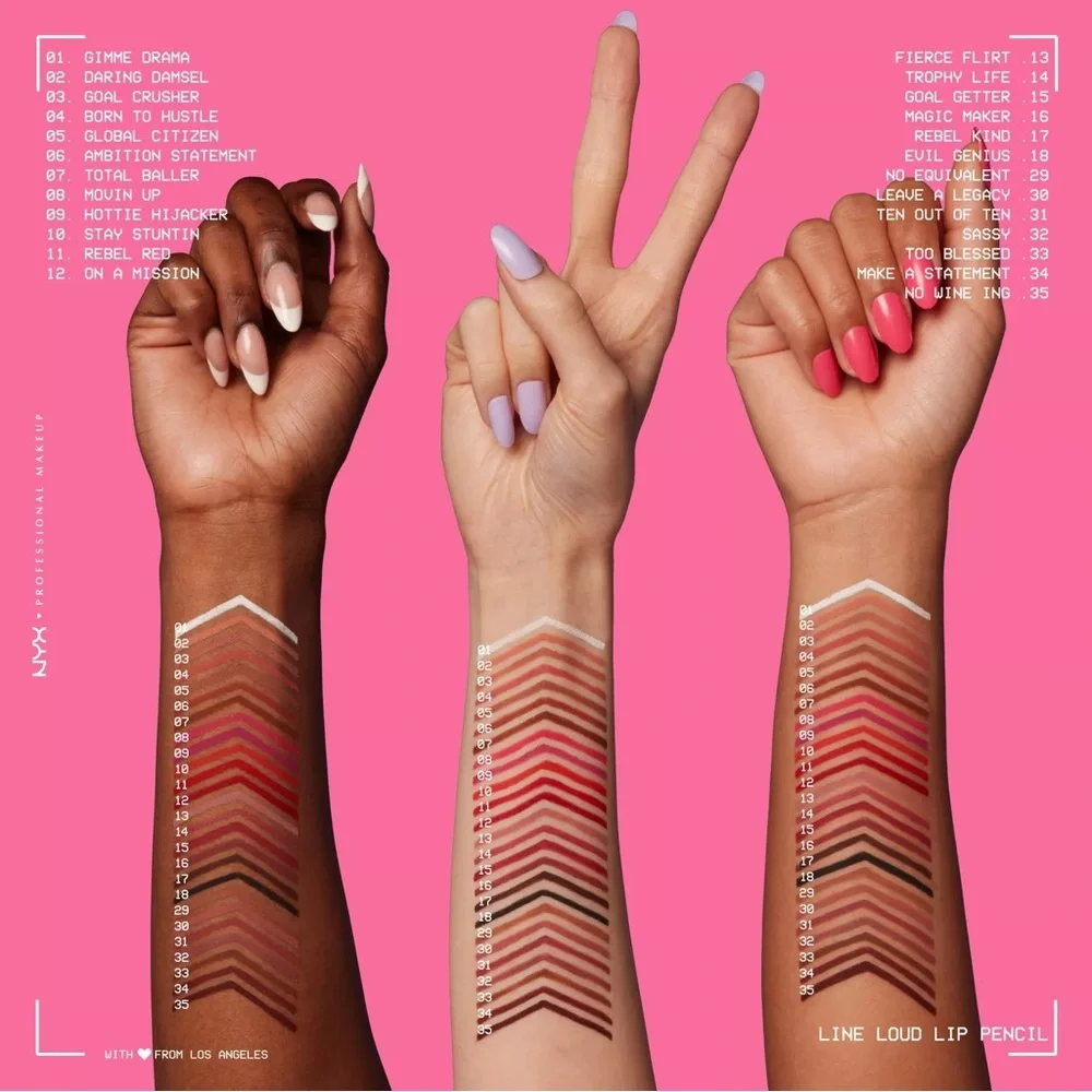 5/$15 NEW NYX Professional Makeup Line Loud Longwear Lip Liner Total Baller